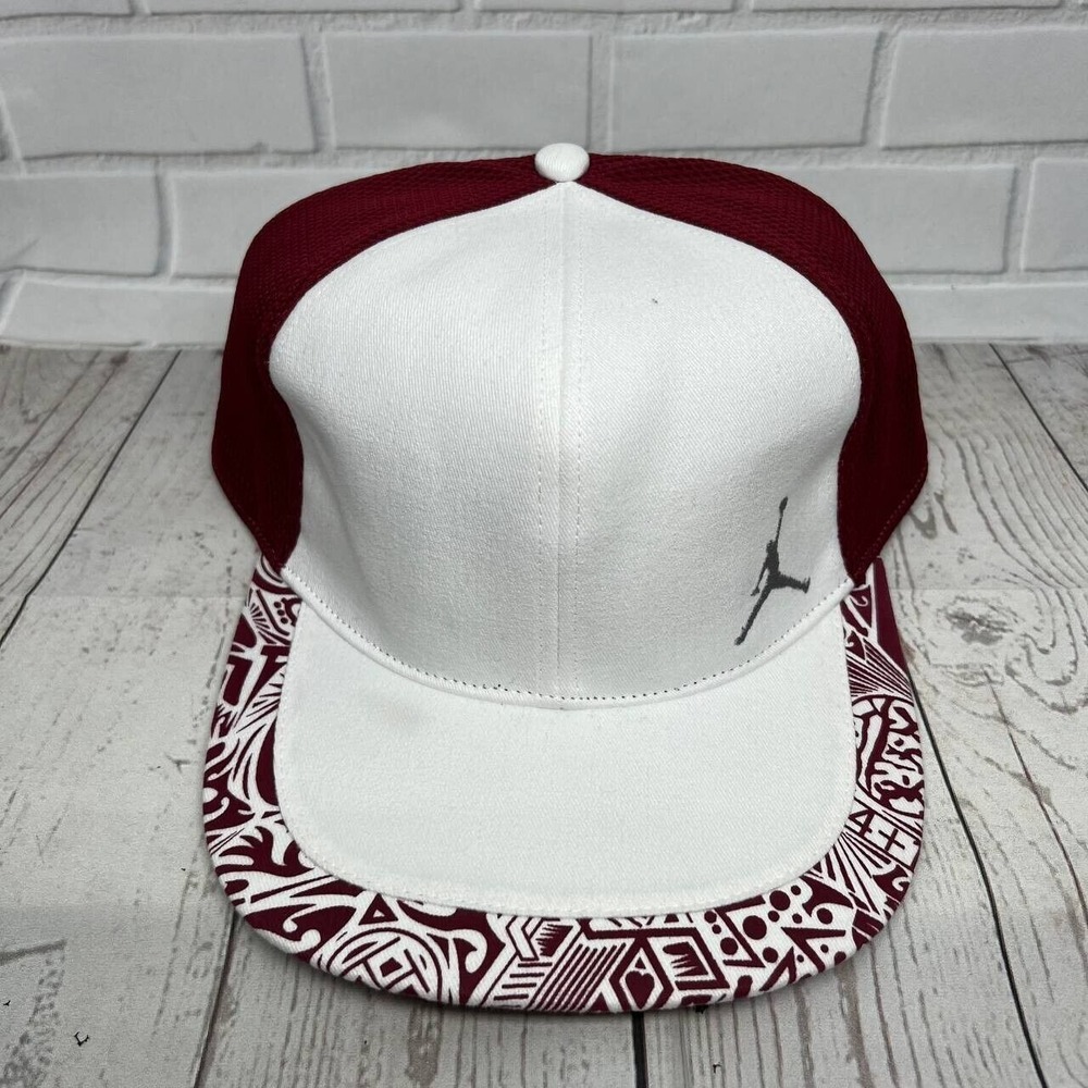 Air Jordan 7 5/8 Jumpman Hat Fitted Cap White Red Men